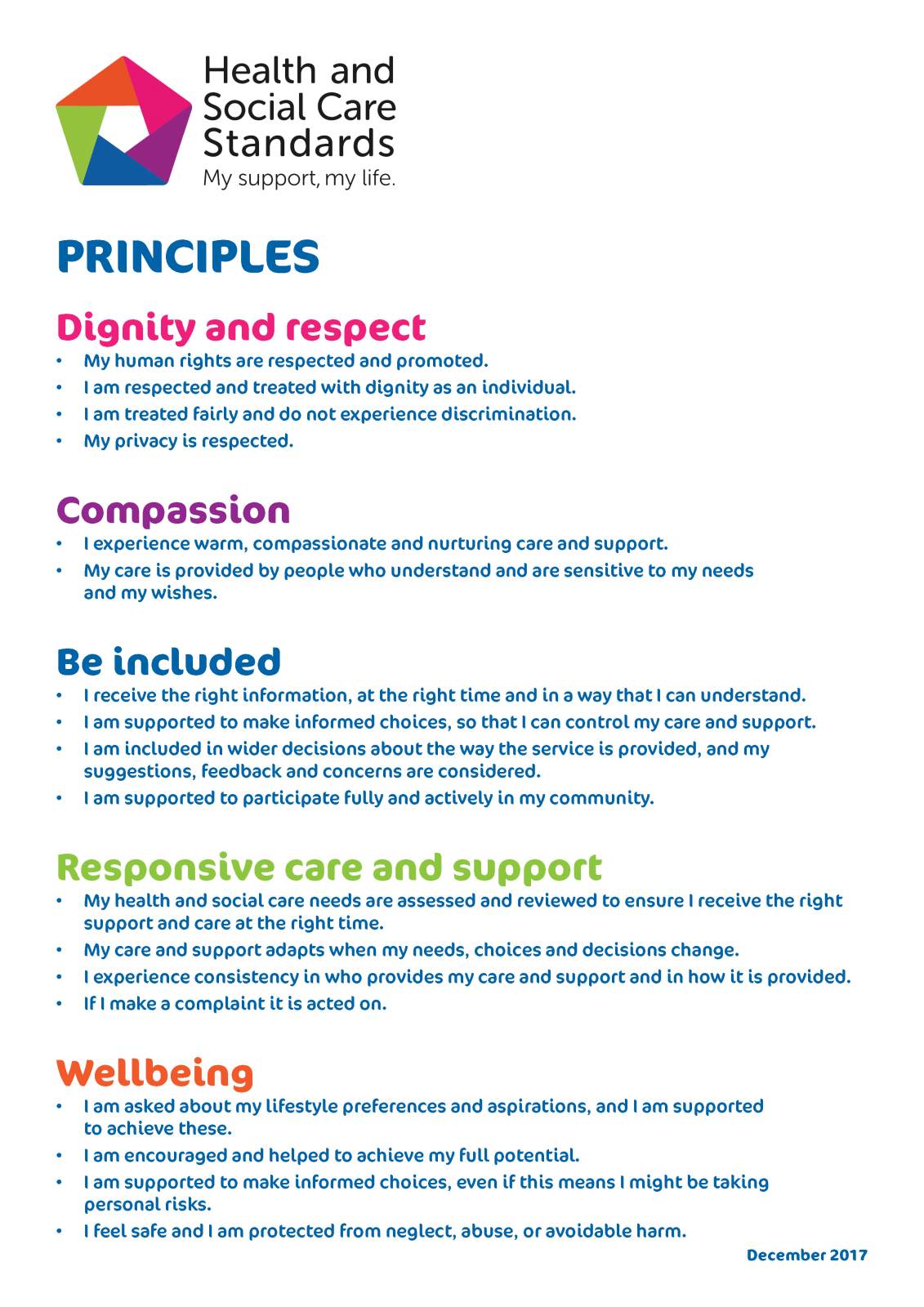 Health and Social Care Standards